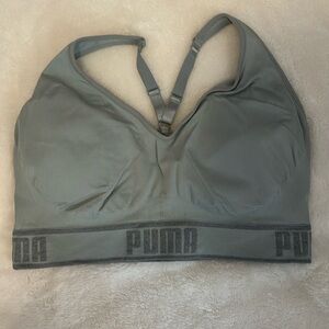 Puma mint green adjustable strap sports bra size 2X